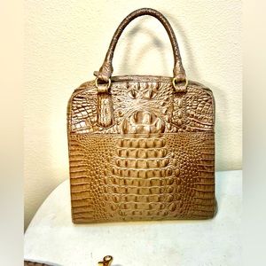 BRAHMIN ADELE Satchel. Light brownish color. 12x12x6x22.
